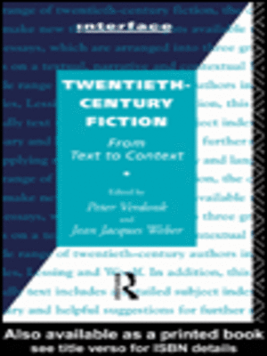 cover image of Twentieth-Century Fiction
